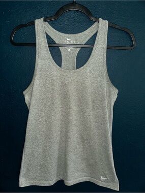Nike Gray Dri-FIT Racerback Tank Top